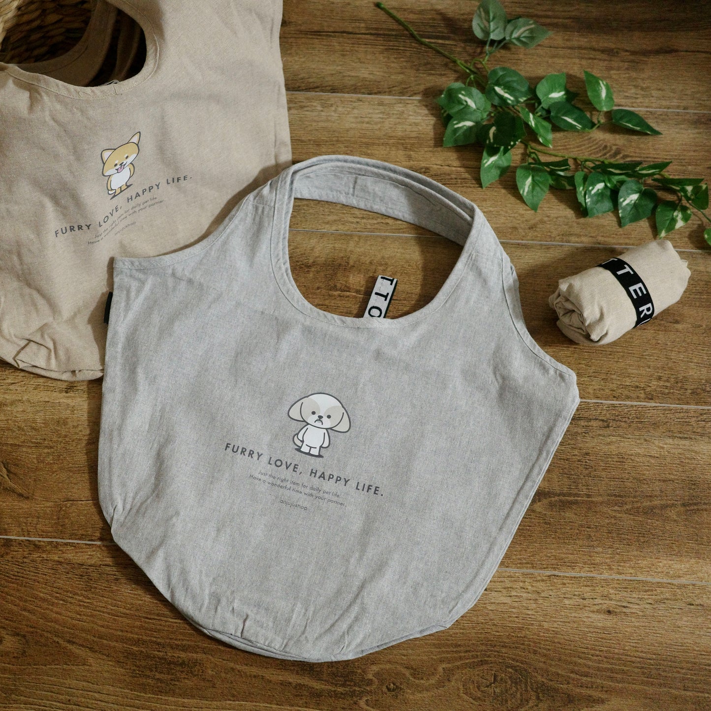 Motteru クルリト マルシェバッグ（再生コットン）