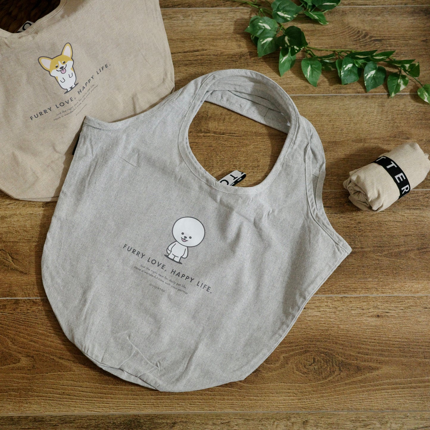 Motteru クルリト マルシェバッグ（再生コットン）