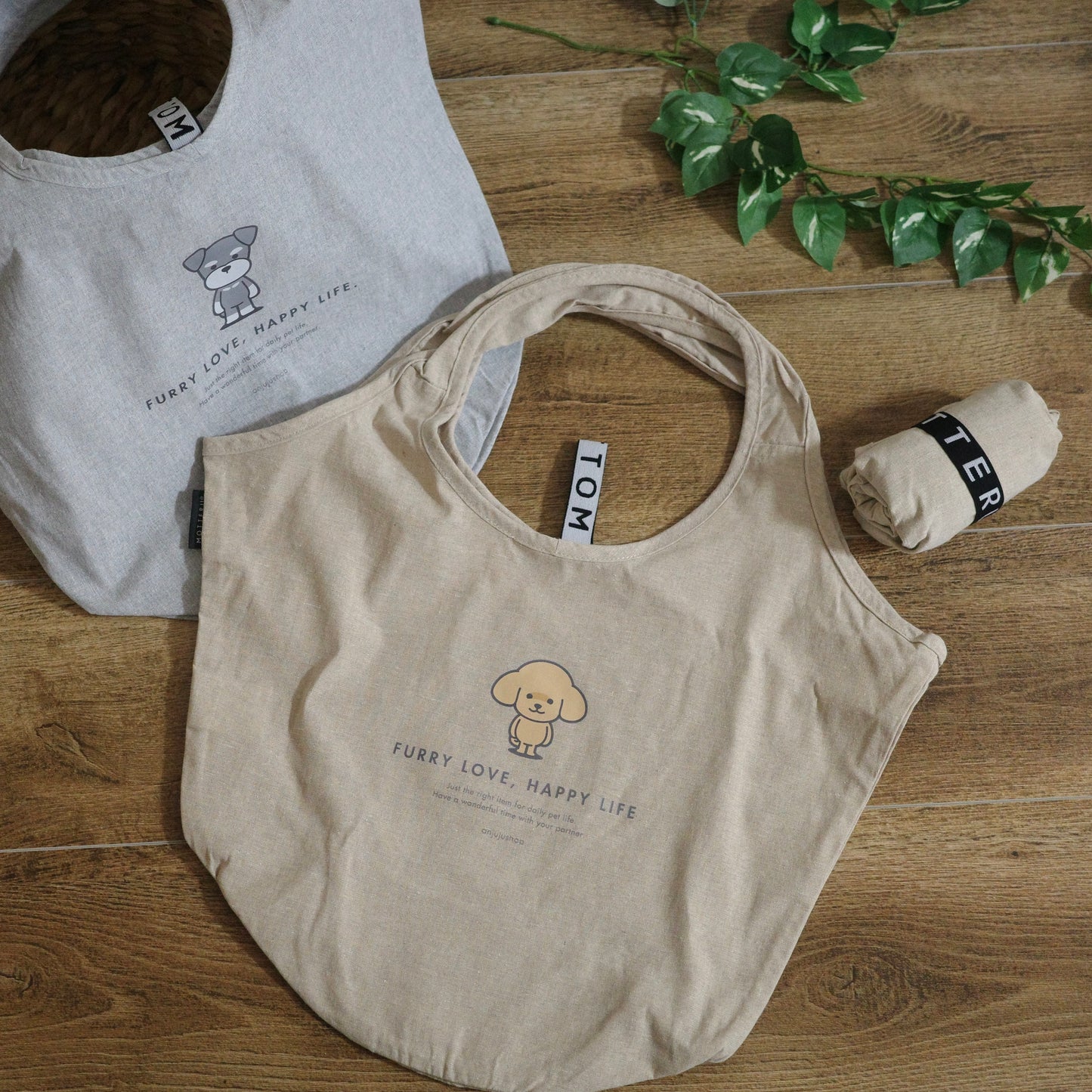 Motteru クルリト マルシェバッグ（再生コットン）