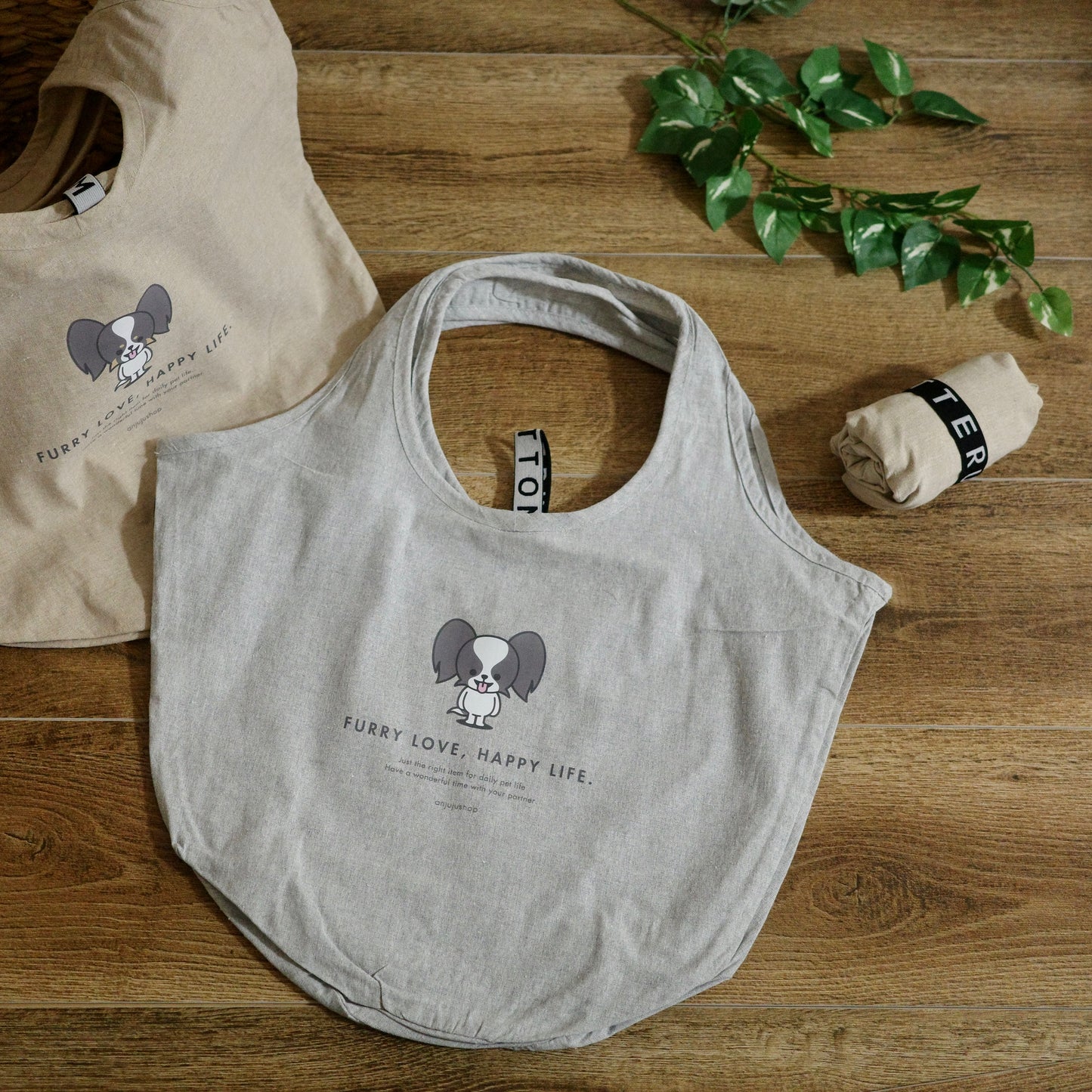 Motteru クルリト マルシェバッグ（再生コットン）